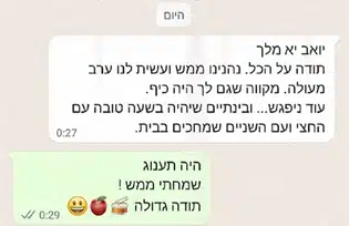 יואב חסיס - המלצה לקוחות מרוצים