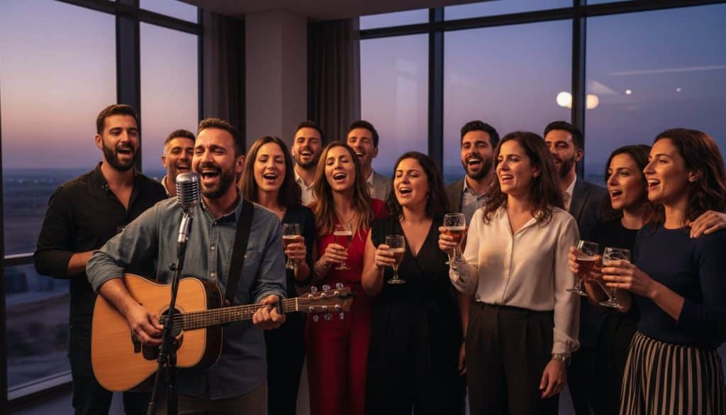 מוזיקה חיה לערבי גיבוש 2026: איך להפוך אירוע חברה לחוויה רגשית מלכדת