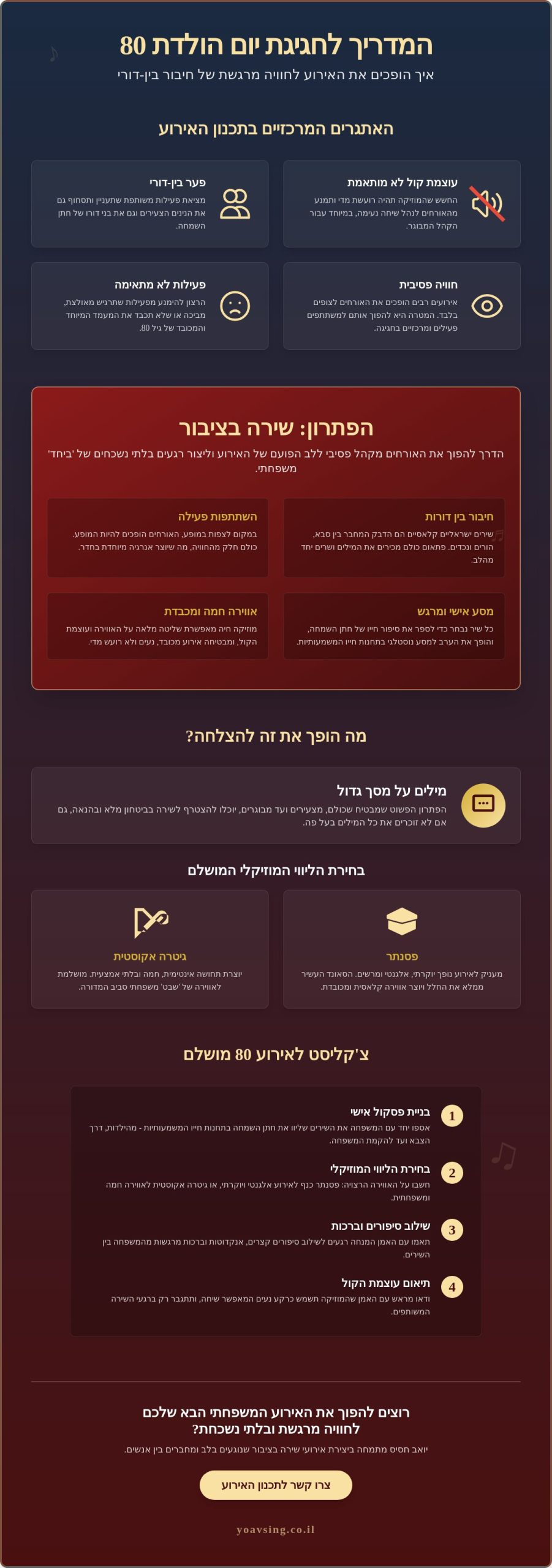 אטרקציה ליום הולדת 80: איך יוצרים אירוע מרגש שכולם יזכרו?