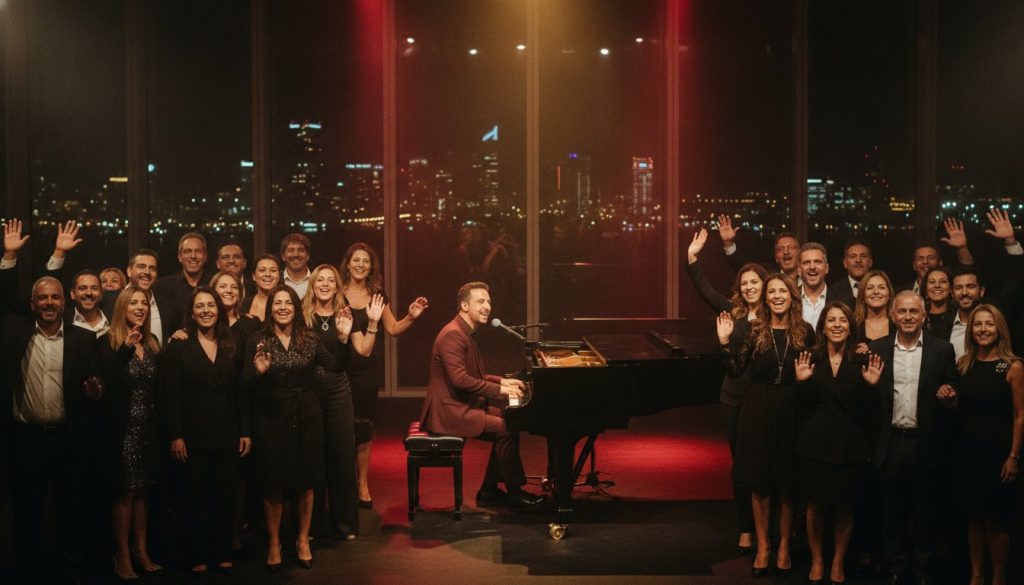 זמר לאירוע חברה 2026: איך לבחור מוזיקה שתגבש ותקפיץ את העובדים?
